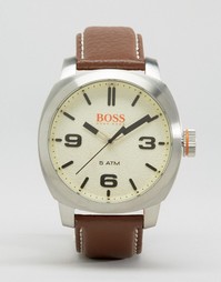 Часы с коричневым кожаным ремешком BOSS Orange By Hugo Boss Capetown - Коричневый