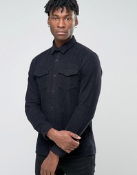Рубашка навыпуск узкого кроя Jack &amp; Jones Premium - Черный