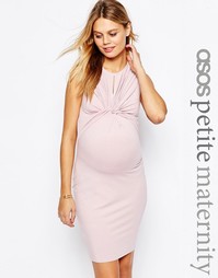 Облегающее платье без рукавов для беременных ASOS Maternity PETITE - Розовый