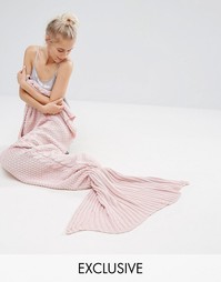 Одеяло в виде русалки Club L - Розовый