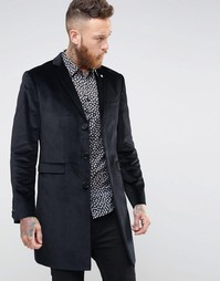 Бархатное полупальто Noose & Monkey - Черный