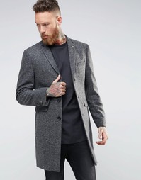 Пальто с шевронным узором Noose &amp; Monkey - Серый