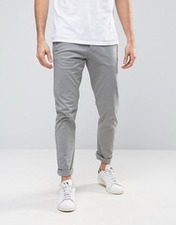 Зауженные чиносы стретч Selected Homme - Серый