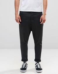 Черные джинсы с заниженным шаговым швом ASOS - Черный