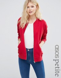 Трикотажная куртка-пилот ASOS PETITE - Красный