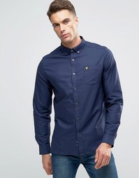 Оксфордская рубашка классического кроя Lyle &amp; Scott - Темно-синий