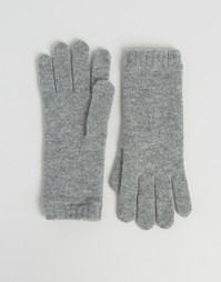 Серые кашемировые перчатки Johnstons of Elgin - Серый
