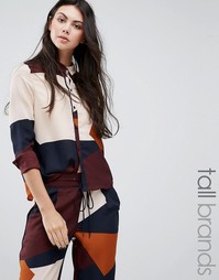 Рубашка в стиле колор блок Vero Moda Tall - Мульти