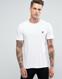 Белая футболка из пике с логотипом Lyle &amp; Scott - Белый