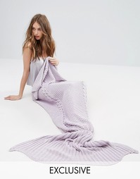 Одеяло в виде русалки Club L - Фиолетовый