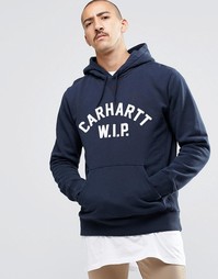 Худи с надписью Carhartt WIP - Темно-синий