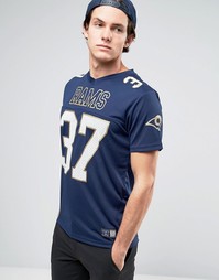 Сетчатая футболка Majestic Rams - Синий