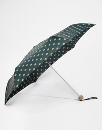 Зеленый зонт в горошек с 2 кнопками Cath Kidston Minilite - Зеленый