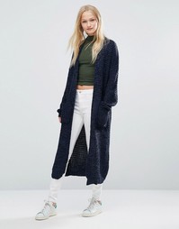 Длинный кардиган с рукавами 3/4 QED London - Черный