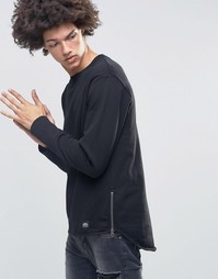 Черный свитшот с молниями по бокам Cheap Monday - Черный