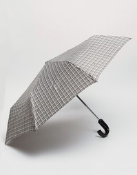 Серый зонт в клетку Fulton - Серый