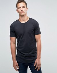 Длинная футболка Jack &amp; Jones Premium - Черный