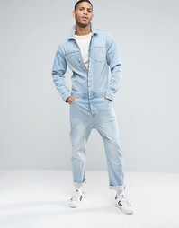 Светлый джинсовый комбинезон ASOS - Синий