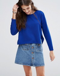 Топ с ремешками по бокам Daisy Street - Синий