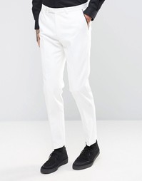 Супероблегающие брюки под смокинг Noose & Monkey - Белый