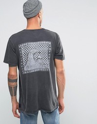 Футболка с принтом Quiksilver - Черный
