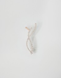 Серьга-клаймбер с витым дизайном Love Rocks - Золотой