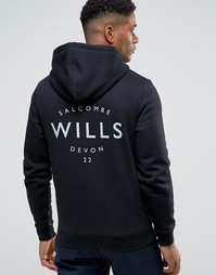 Черное худи с логотипом Jack Wills - Черный