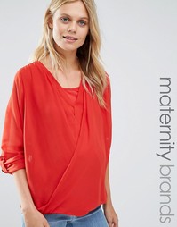 Топ для беременных и кормящих женщин Mamalicious Maternity - Красный Mama.Licious