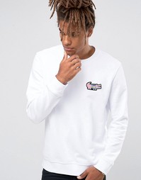 Свитер с логотипом-крокодилом Love Moschino - Белый