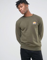 Свитшот с маленьким логотипом Ellesse - Зеленый