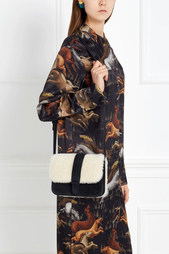 Сумка из замши и овчины COLETTE Grace Atelier De Luxe