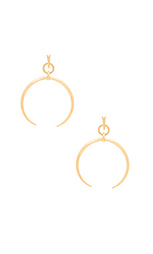 Oversized crescent hoop earrings - Luv AJ