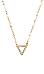 Ожерелье с треугольным подвесом покрытым 14 к золота - EIGHT by GJENMI JEWELRY