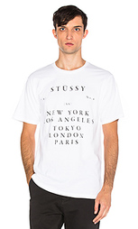 Футболка world touring - Stussy