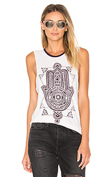 Stamp hamsa moon rocker tank - Spiritual Gangster