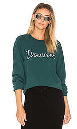 Dreamer embroidery muse slouchy raglan sweatshirt - Spiritual Gangster