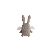 Мягкая игрушка Зайка с крылышками и погремушкой, серый, 12см , Trousselier