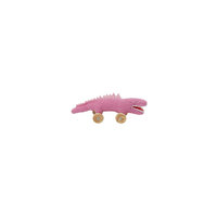 Мягкая игрушка "Крокодил на колесиках", цвет фуксии, 16см&#13;, Trousselier