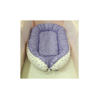 Подушка-гнездо для малыша Babynest, byTwinz,  фиолетовый горошек