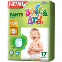 Трусики-подгузники Soft&Dry Junior 12-18 кг., 17 шт., Helen Harper