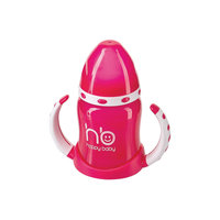 Поильник с двумя тренировочными клапанами ERGO CUP, 180мл., Happy Baby, красный