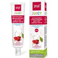 Детская укрепляющая зубная паста Juicy с гидроксиапатитом кальция, Вишня, Splat