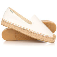 Слипоны женские Soludos Platform Smoking Slipper Leather/White