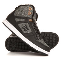 Кеды кроссовки утепленные женские DC Rebound High Black Dark Used