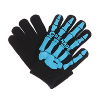 Перчатки Grenade Skull Black/Aqua
