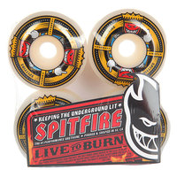 Колеса для скейтборда для скейтборда Spitfire Anti Up White/Multi 99A 56 mm