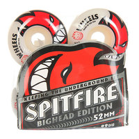 Колеса для скейтборда для скейтборда Spitfire Bighead White/Red 99A 52 mm