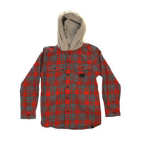 Рубашка в клетку детская детская Quiksilver Snap Up Barn Red