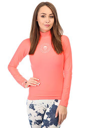 Гидрофутболка женская Billabong Logo In Ls Neon Coral