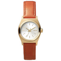 Кварцевые часы женские Nixon Time Teller Leather Light Gold/Saddle